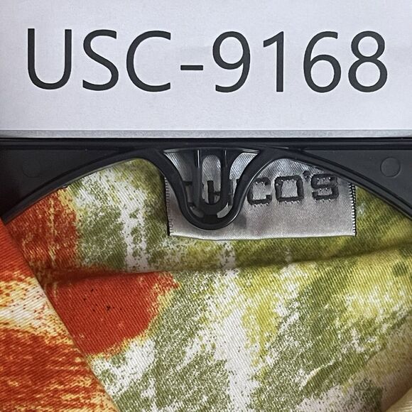 Chico's Full Zip Jacket Womens Size 2 US Medium Orange Floral Print Collared - Picture 12 of 12